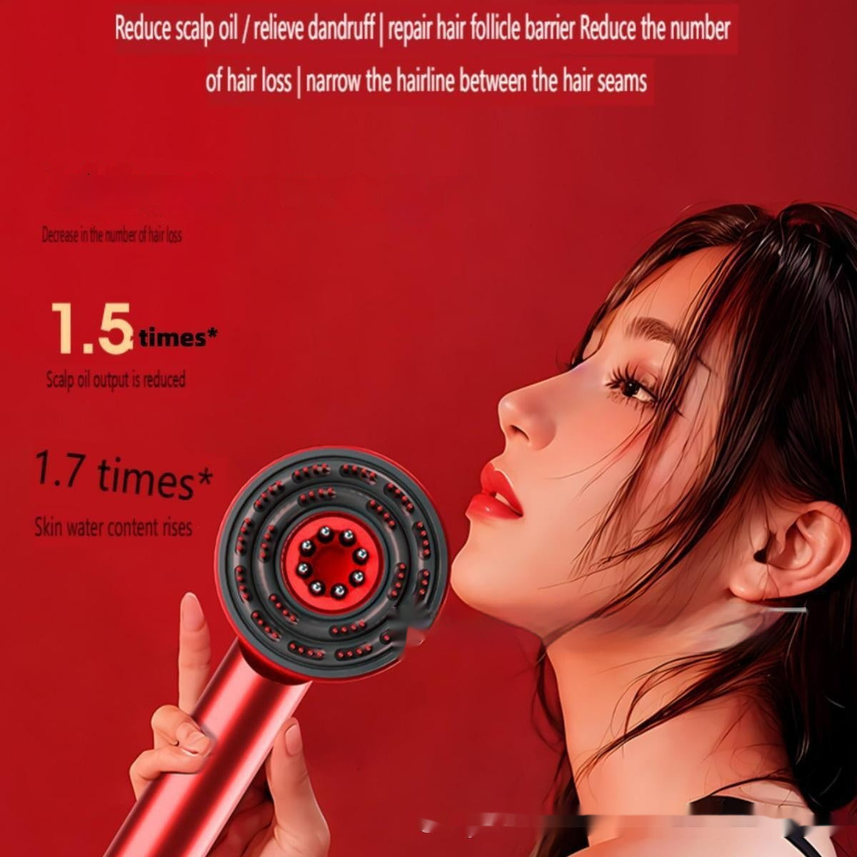 Plastic Scalp Massage Comb