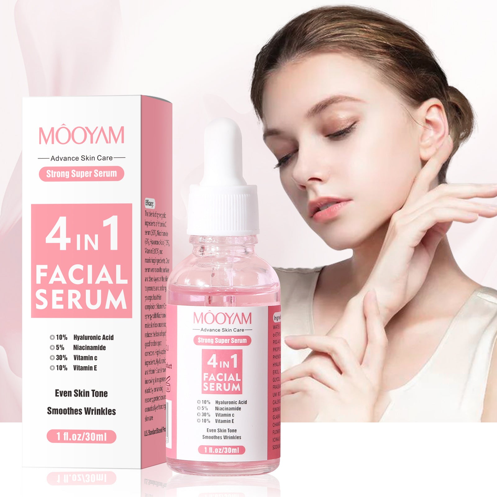 Hyaluronic Acid Nicotinamide Vitamin C Vitamin E Four-in-one